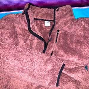 Pink Sherpa hoodie